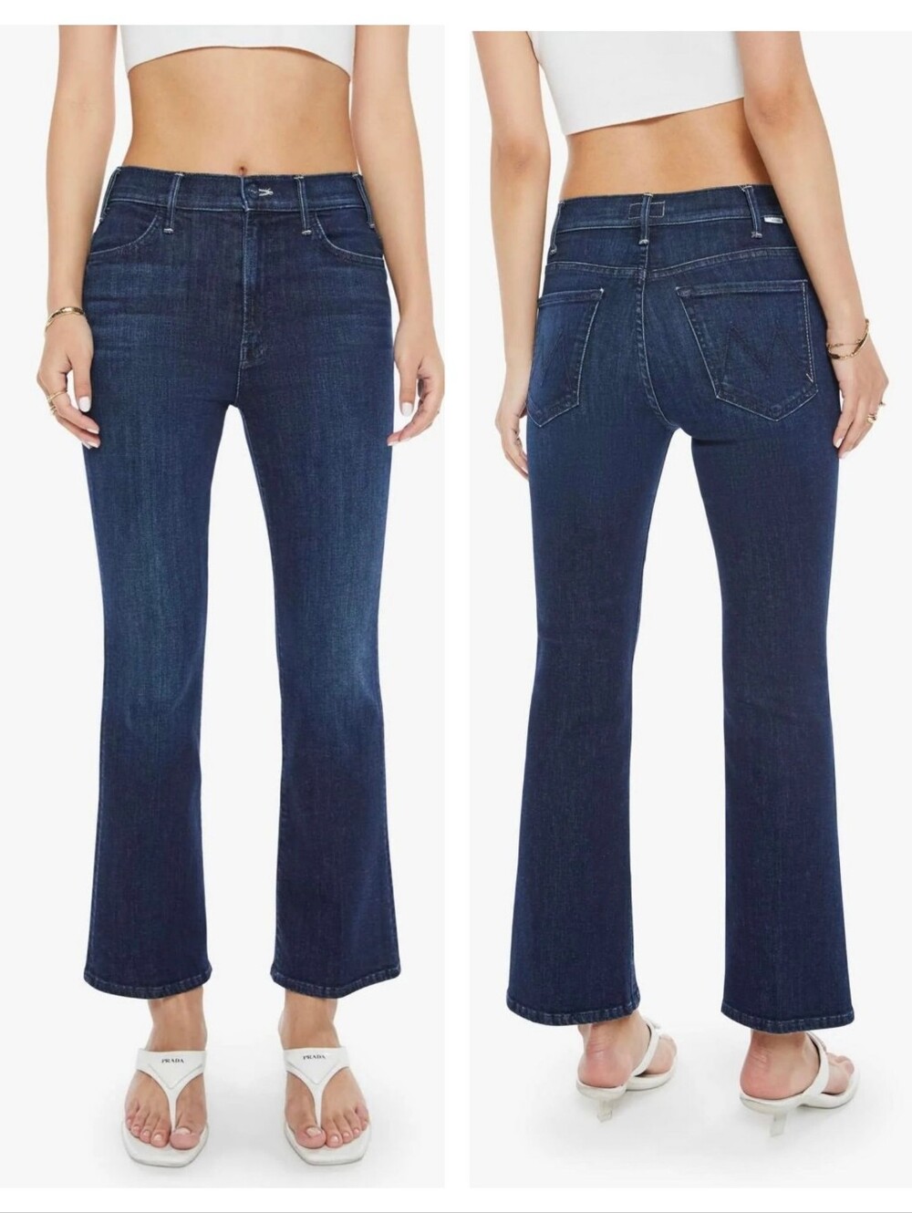 Mother Denim The Hustler Ankle Jeans Corner Piece Wash Size 27